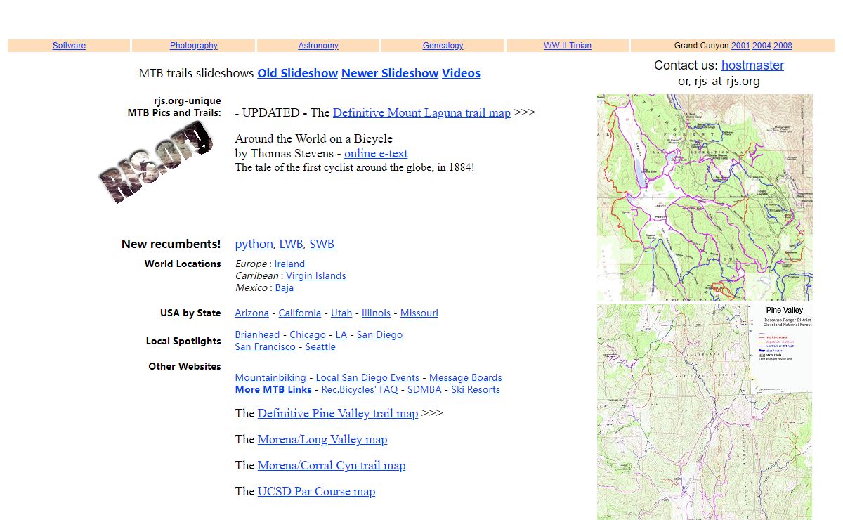 Photos & maps for Mountain Biking, MTB & Cycling