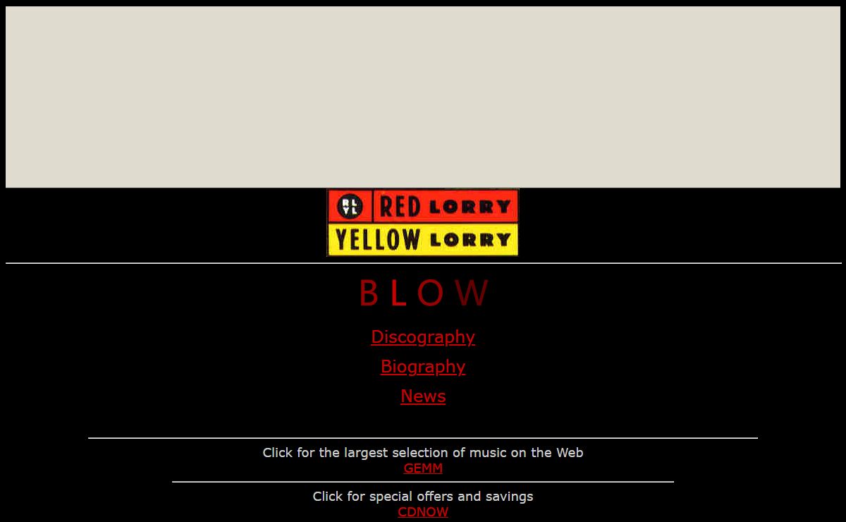 B L O W - Red Lorry Yellow Lorry page