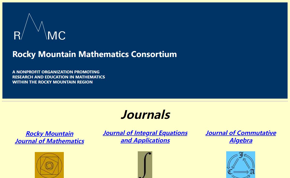 Rocky Mountain Mathematics Consortium