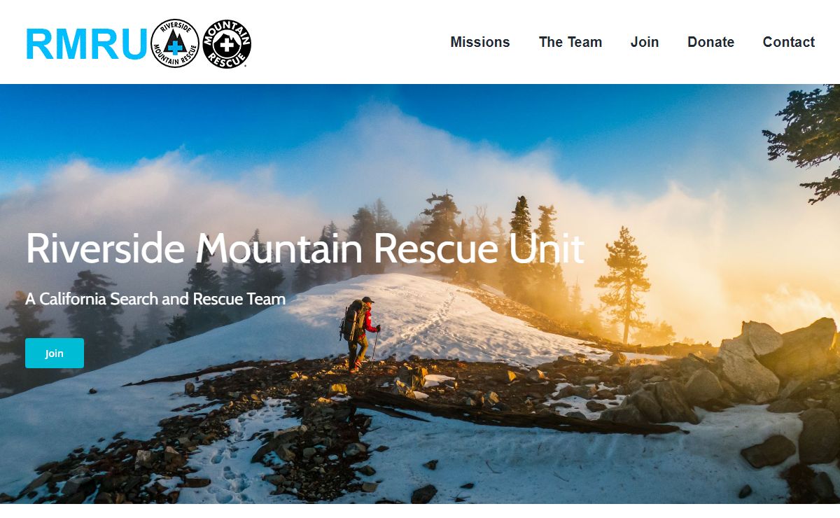 Riverside Mountain Rescue Unit, A California Search and Rescue Team