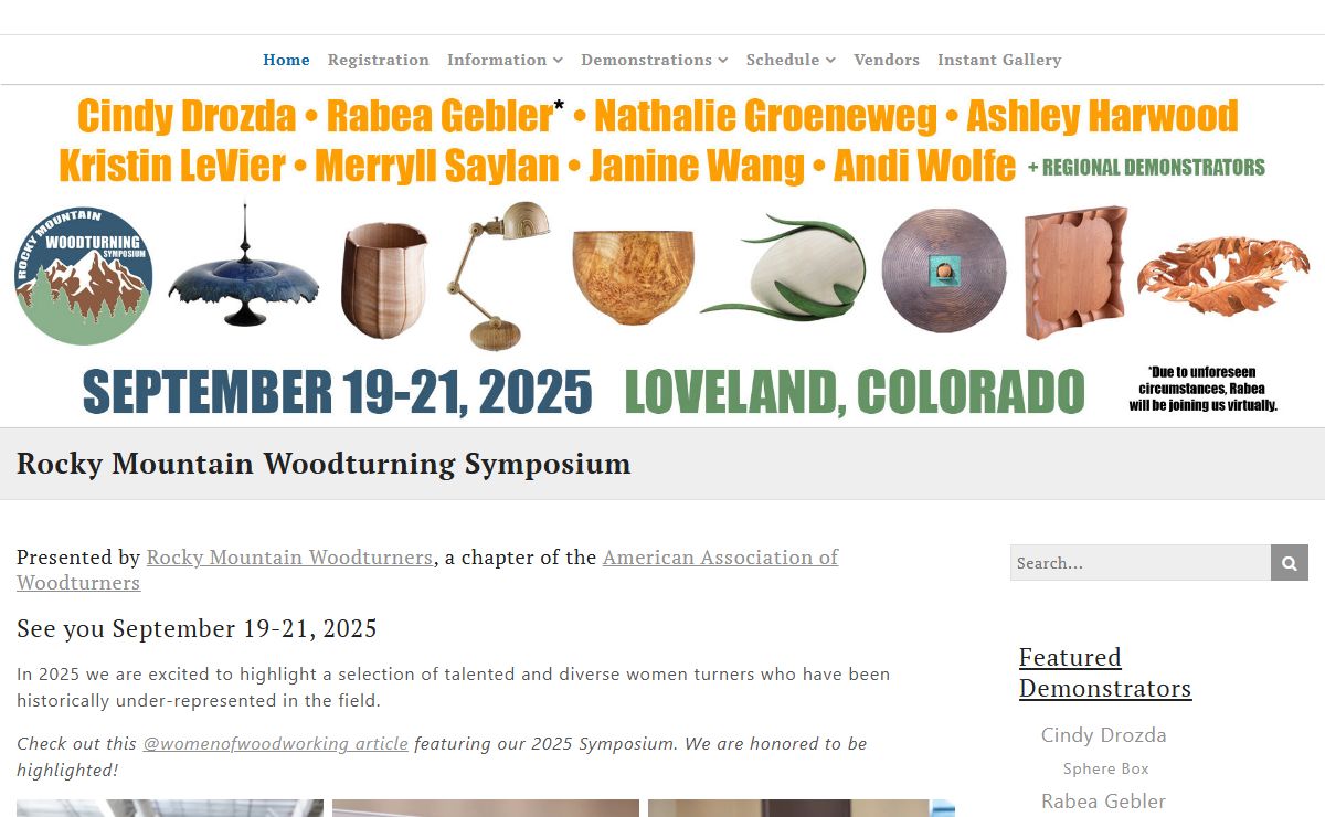 Rocky Mountain Woodturning Symposium