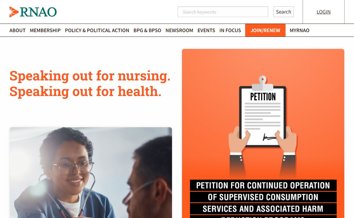 Speaking out for nursing. Speaking out for health. | RNAO.ca