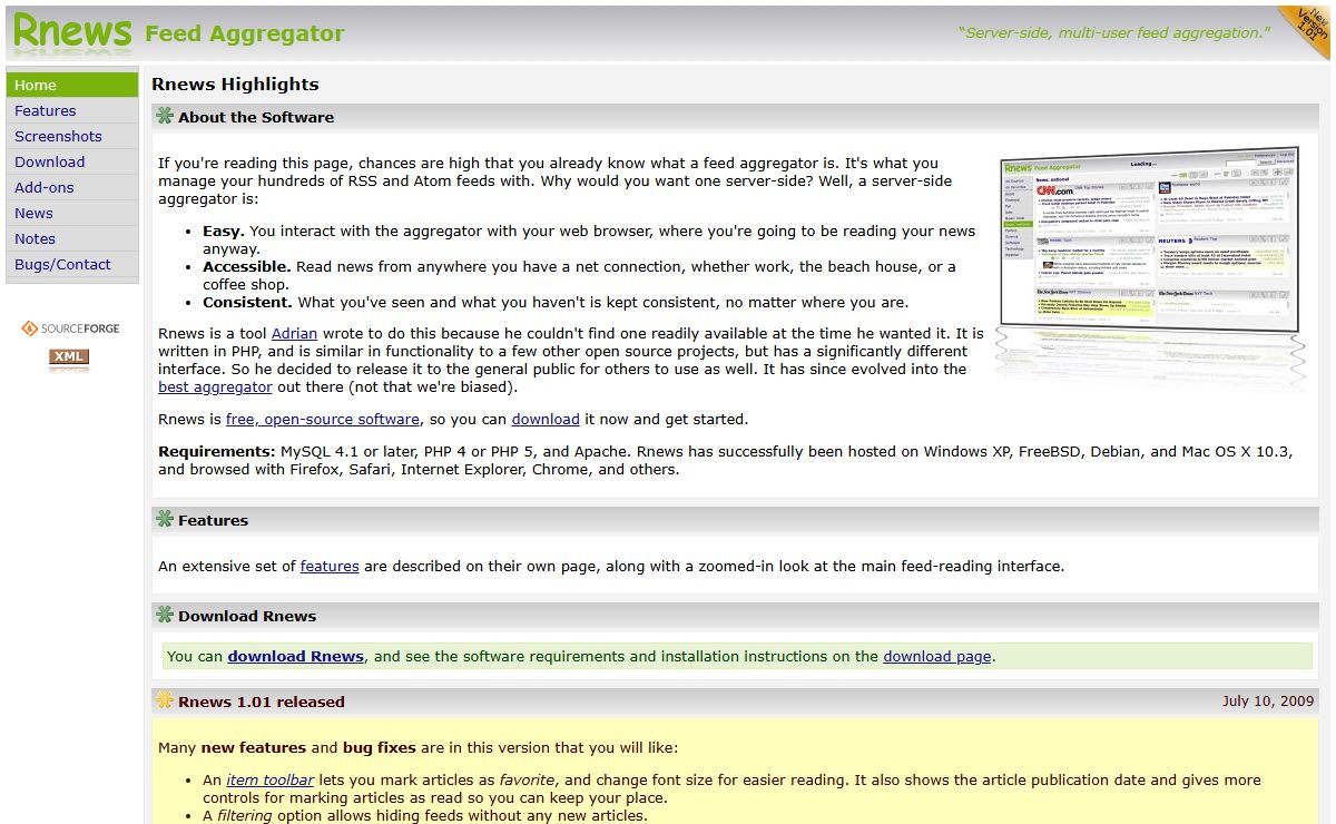 Rnews Feed Aggregator