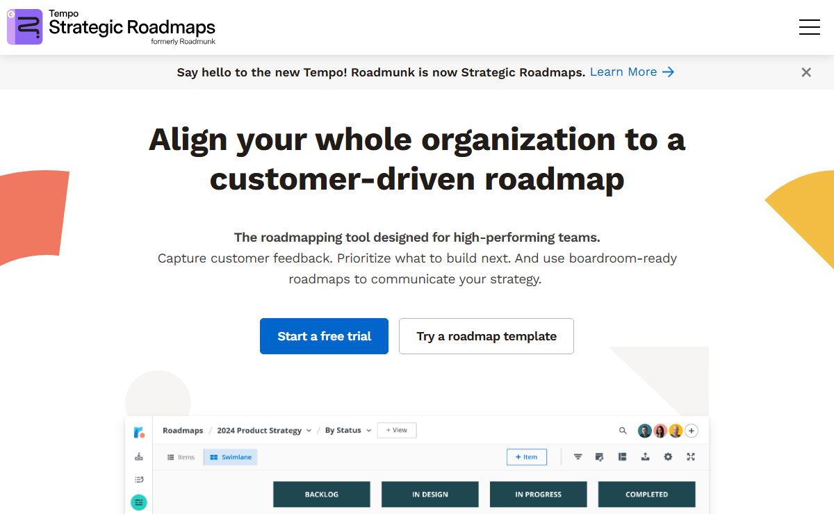 Roadmunk: Product Roadmap Software & Roadmap Tool