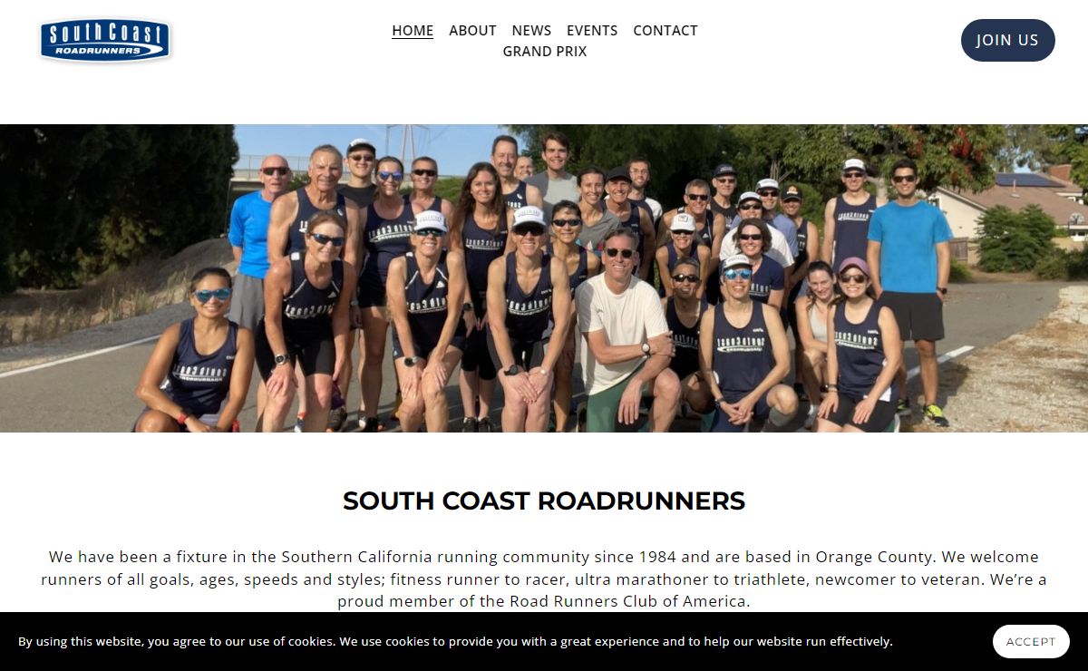 South Coast Roadrunners - Orange County Running Club - Irvine CA