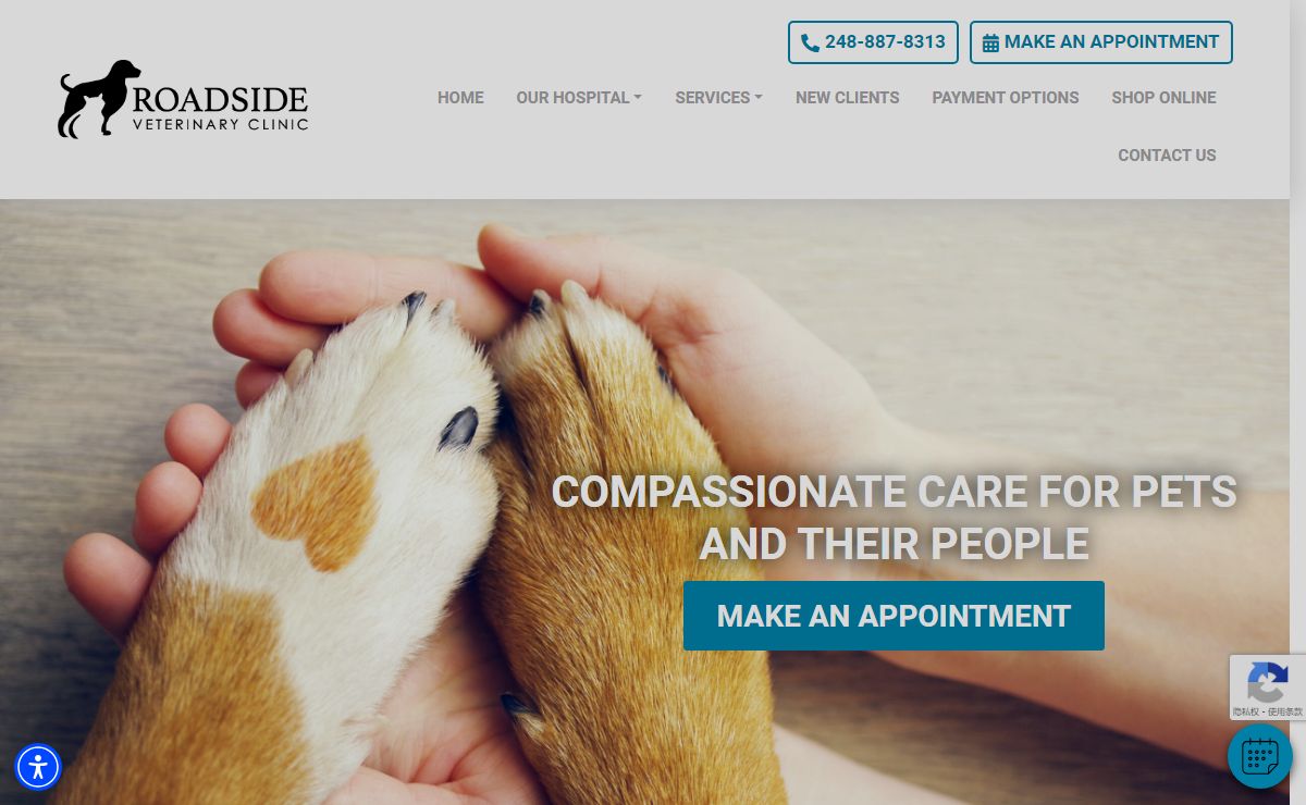 Roadside Veterinary Hospital in Highland, Michigan
