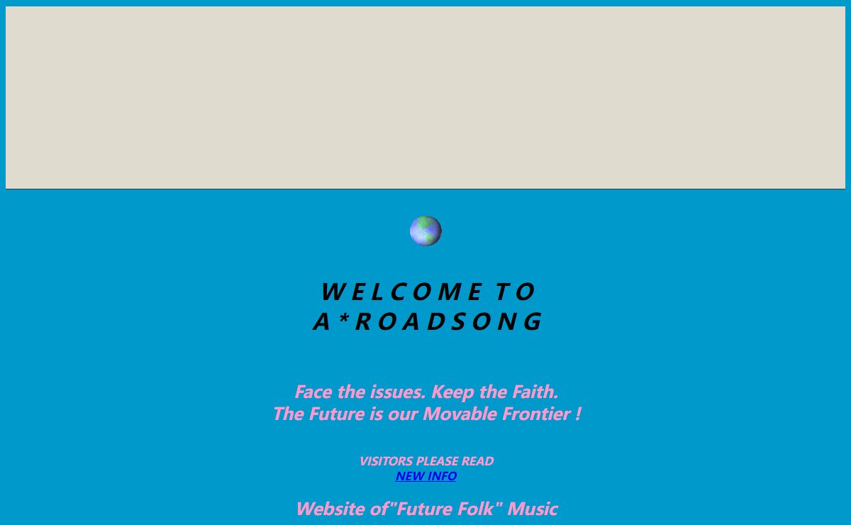 "FutureFolk"Music, RoadSong, Music-related FREE e-books, poetry,song lyrics, FREE verses