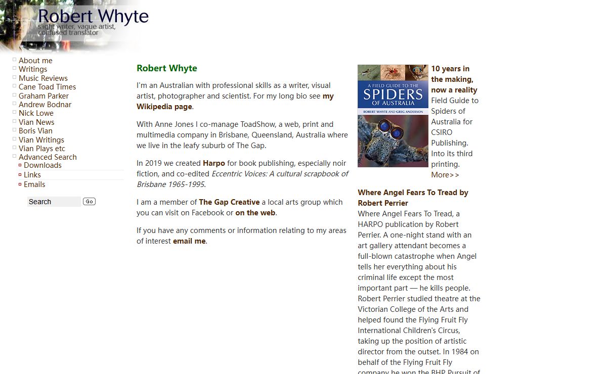 Rob's web pages