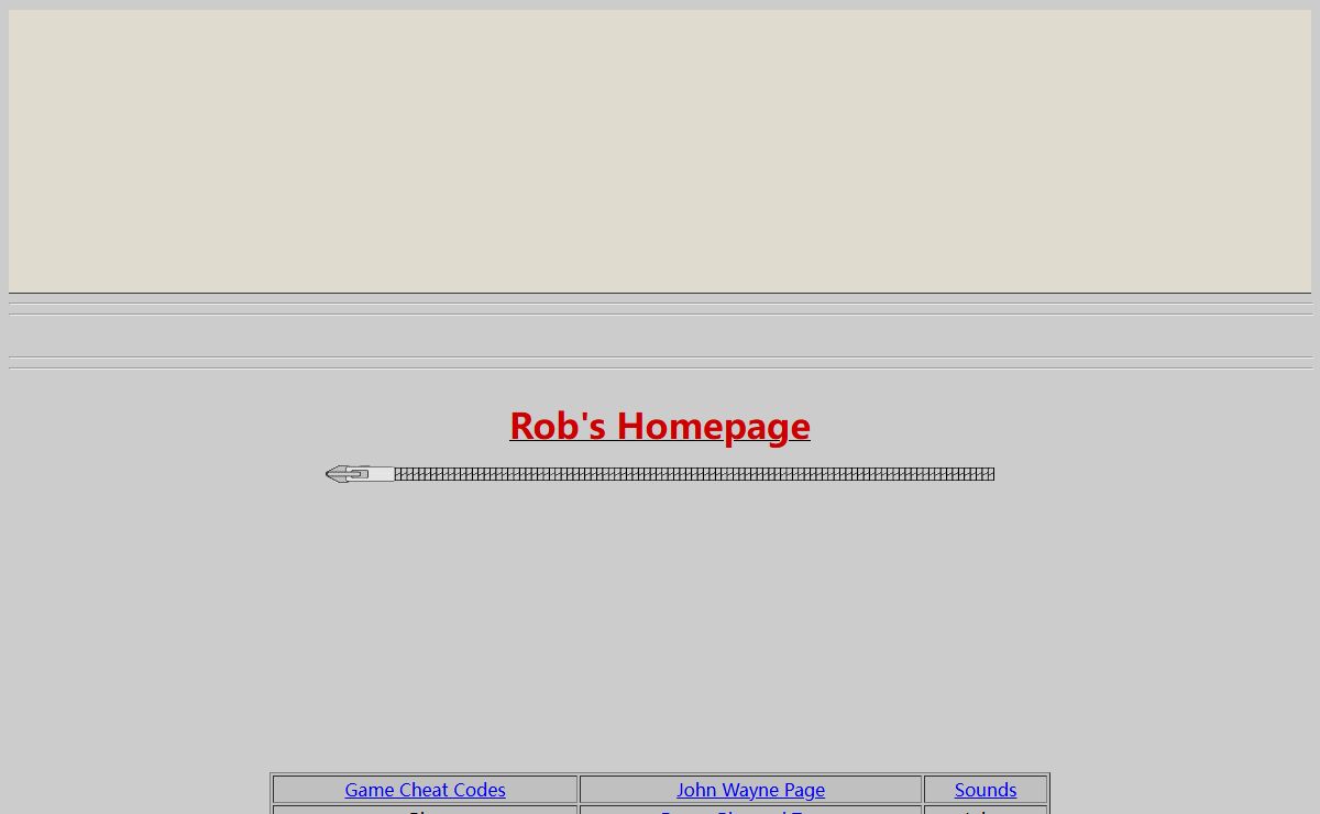 Rob's Homepage