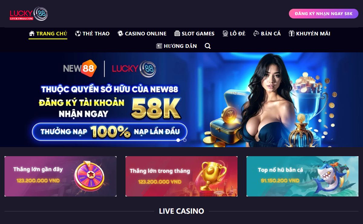 Lucky88 - Cá Cược Đa Dạng, Website Giải Trí Hàng Đầu Châu Á