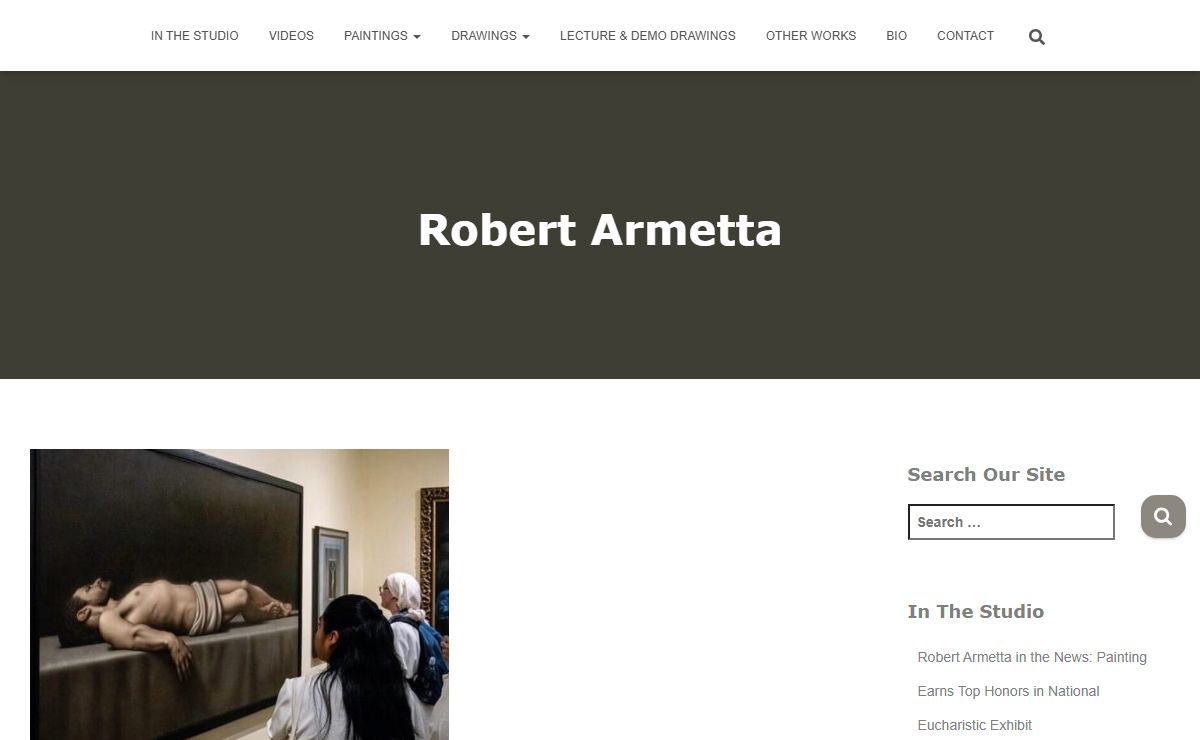 Robert Armetta | Robert Armetta - A painter and teacher of contemporary figurative realism.