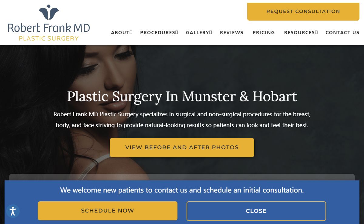 Munster & Hobart Plastic Surgery | Robert Frank, MD
