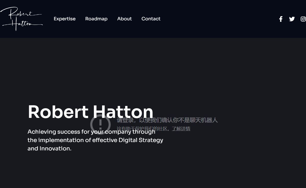 Digital Consultant - Robert Hatton