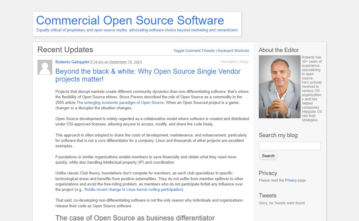 Commercial Open Source Software