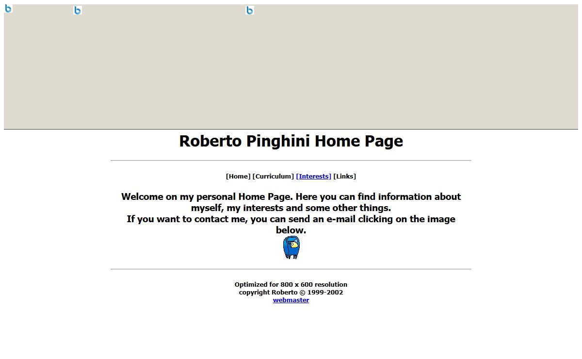 Roberto Pinghini Home Page