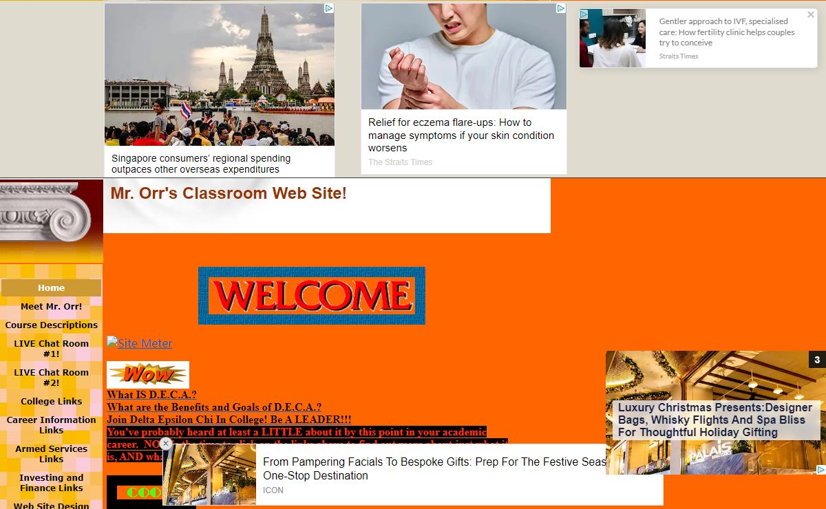 Mr. Orr's Classroom Web Site!