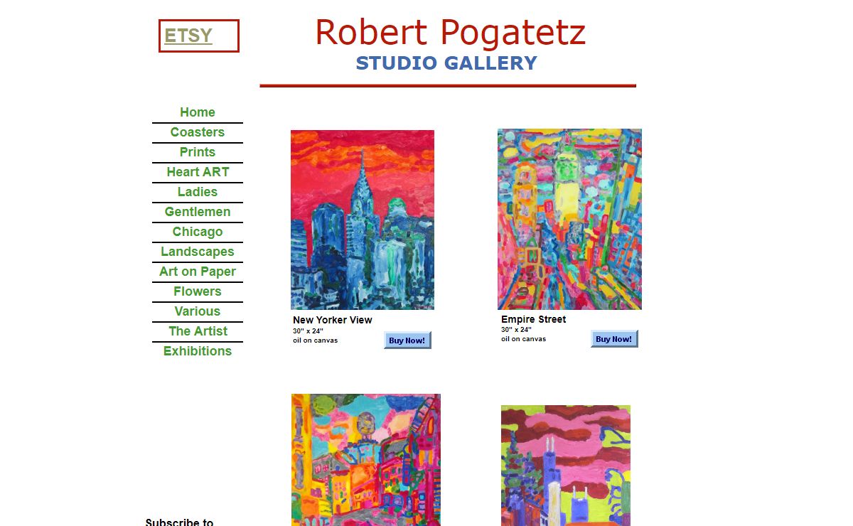 The artwork of artist Robert Pogatetz