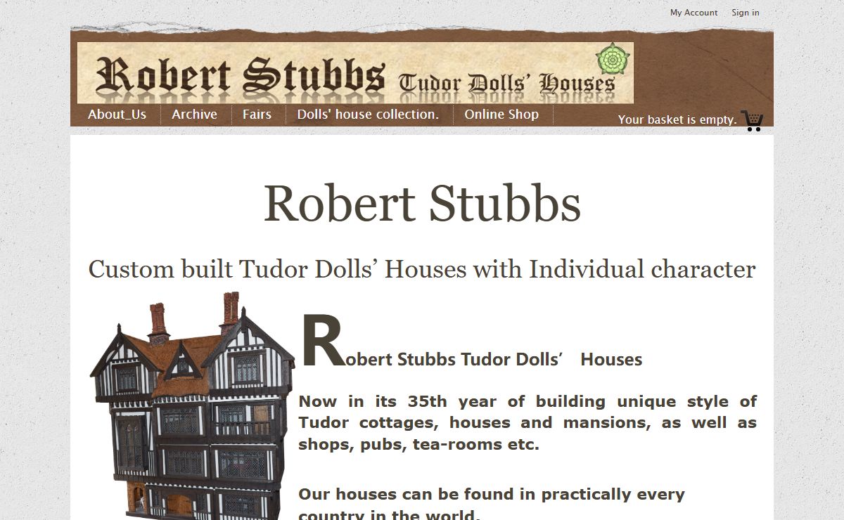 Robert Stubbs Tudor Dolls houses