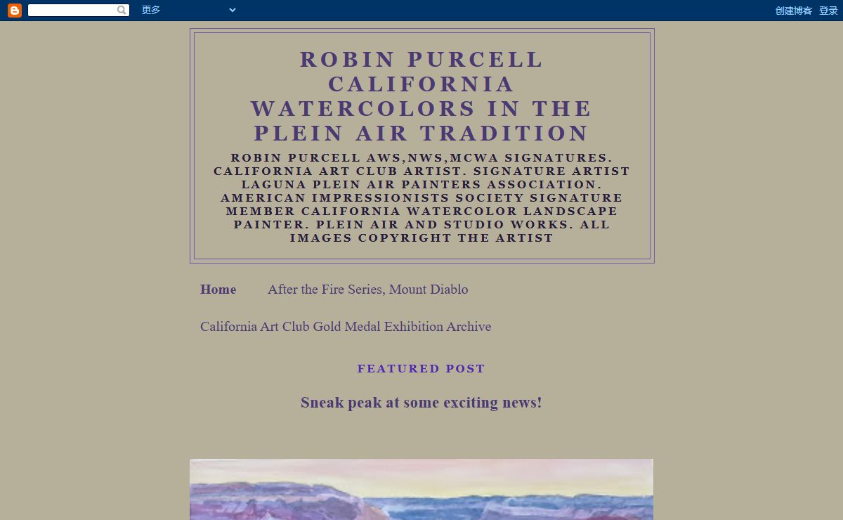 robin purcell california watercolors in the plein air tradition