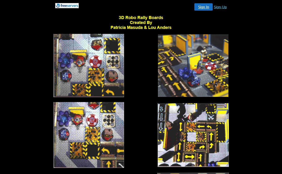 3D Robo Rally Boards Created By Patricia Masuda & Lou Anders