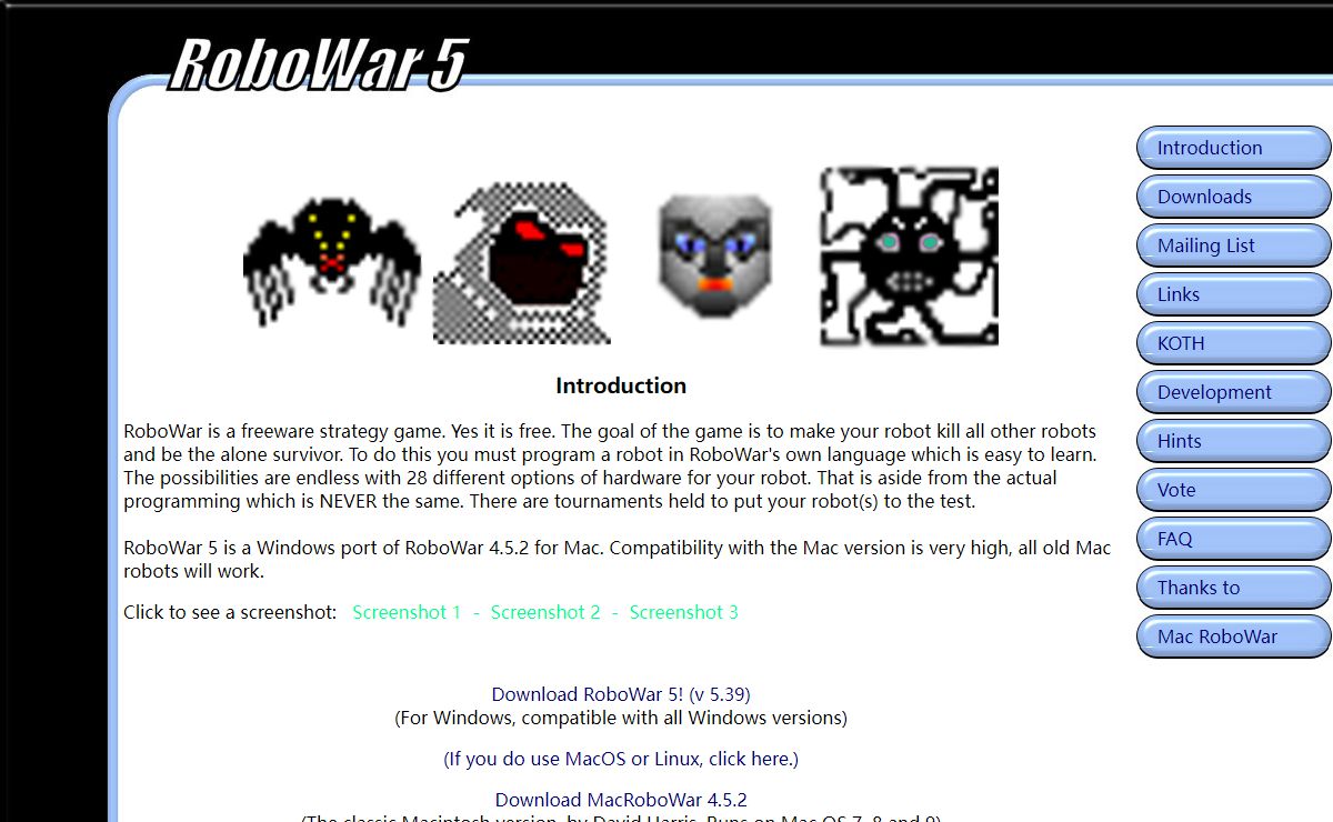 Windows RoboWar - Finally here!
