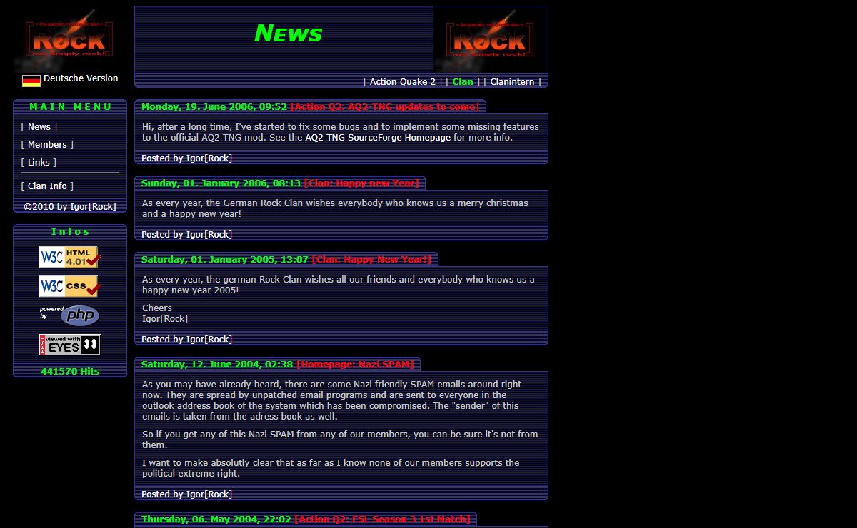 The German Rock Clan: News