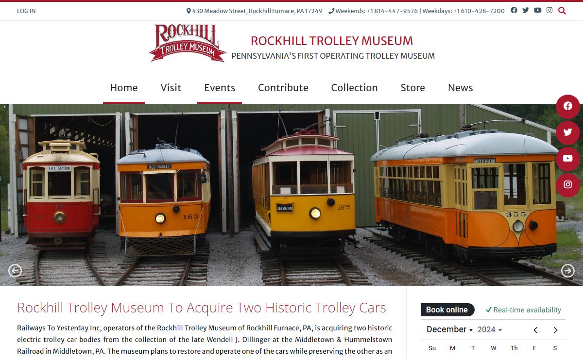 Special Events » Rockhill Trolley Museum