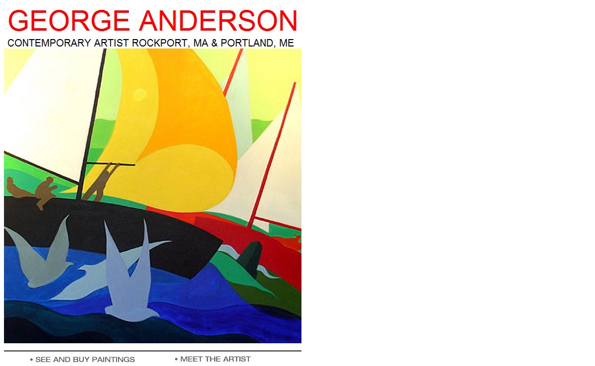 Contemporary Marine Art George Anderson Rockport Massachusetts New England Nautical Artist