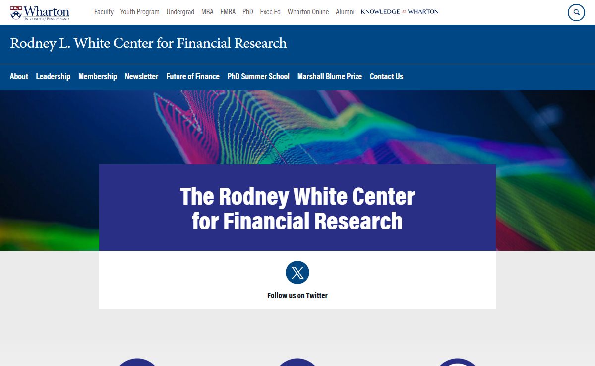 The Rodney L. White Center for Financial Research - Rodney L. White Center for Financial Research