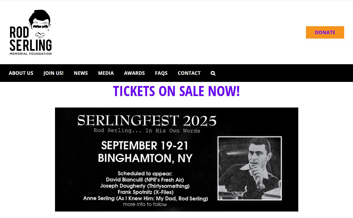 Home | Binghamton, NY | Rod Serling Memorial Foundation