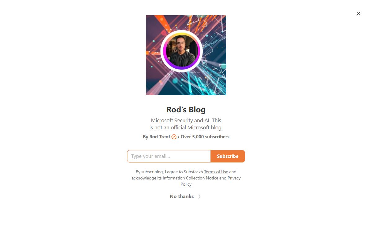 Rod’s Blog | Rod Trent | Substack