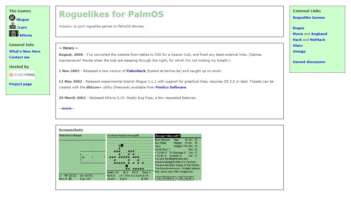 Roguelikes for PalmOS