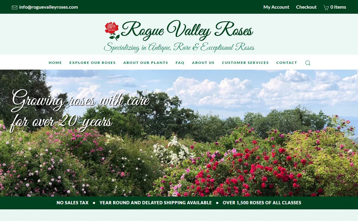 Rogue Valley Roses – Specializing in Antique, Rare & Exceptional Roses