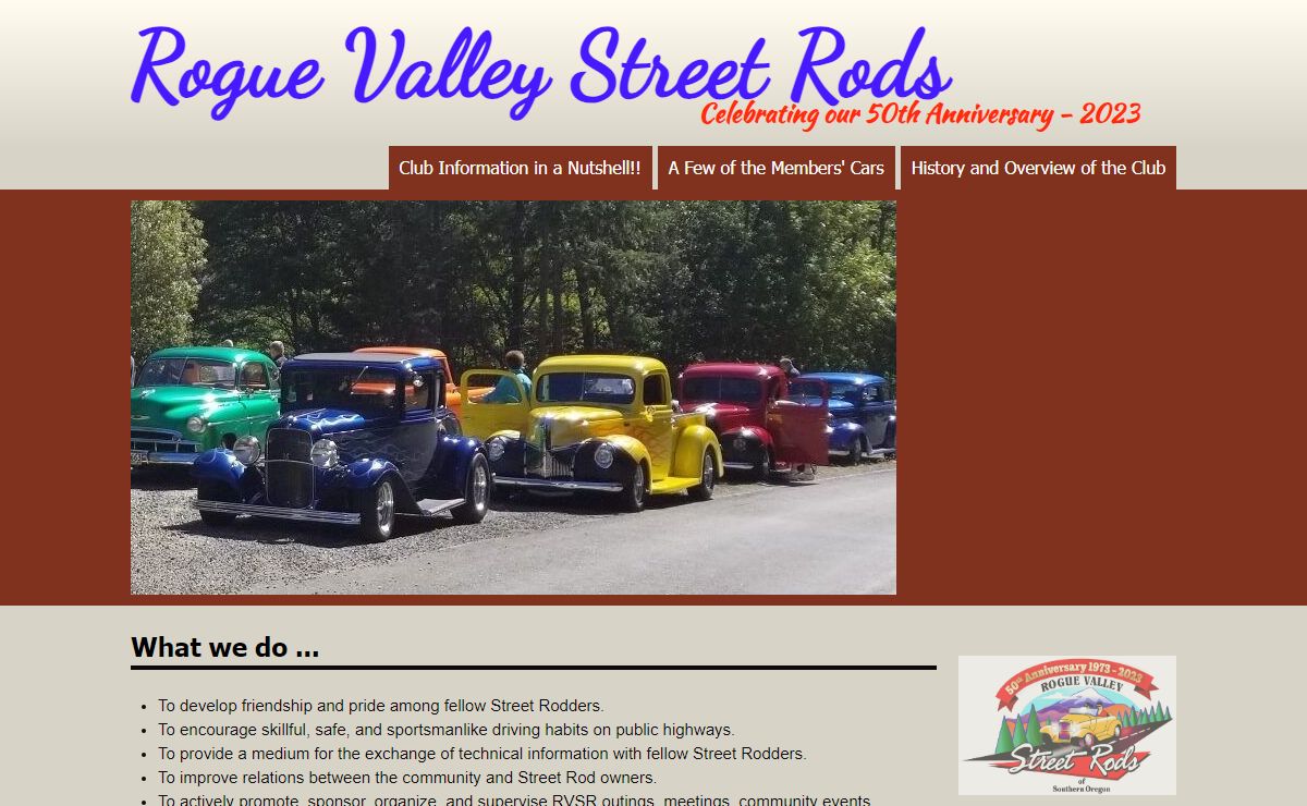 Rogue Valley Street Rods - Southern Oregon