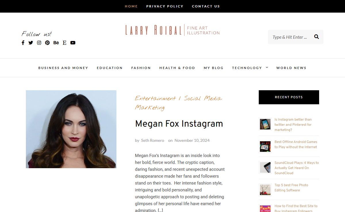 Larry Roibal - Blog with Passion