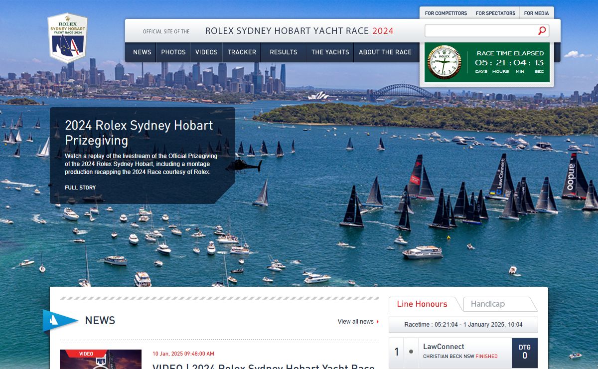 Rolex Sydney Hobart Yacht Race 2024