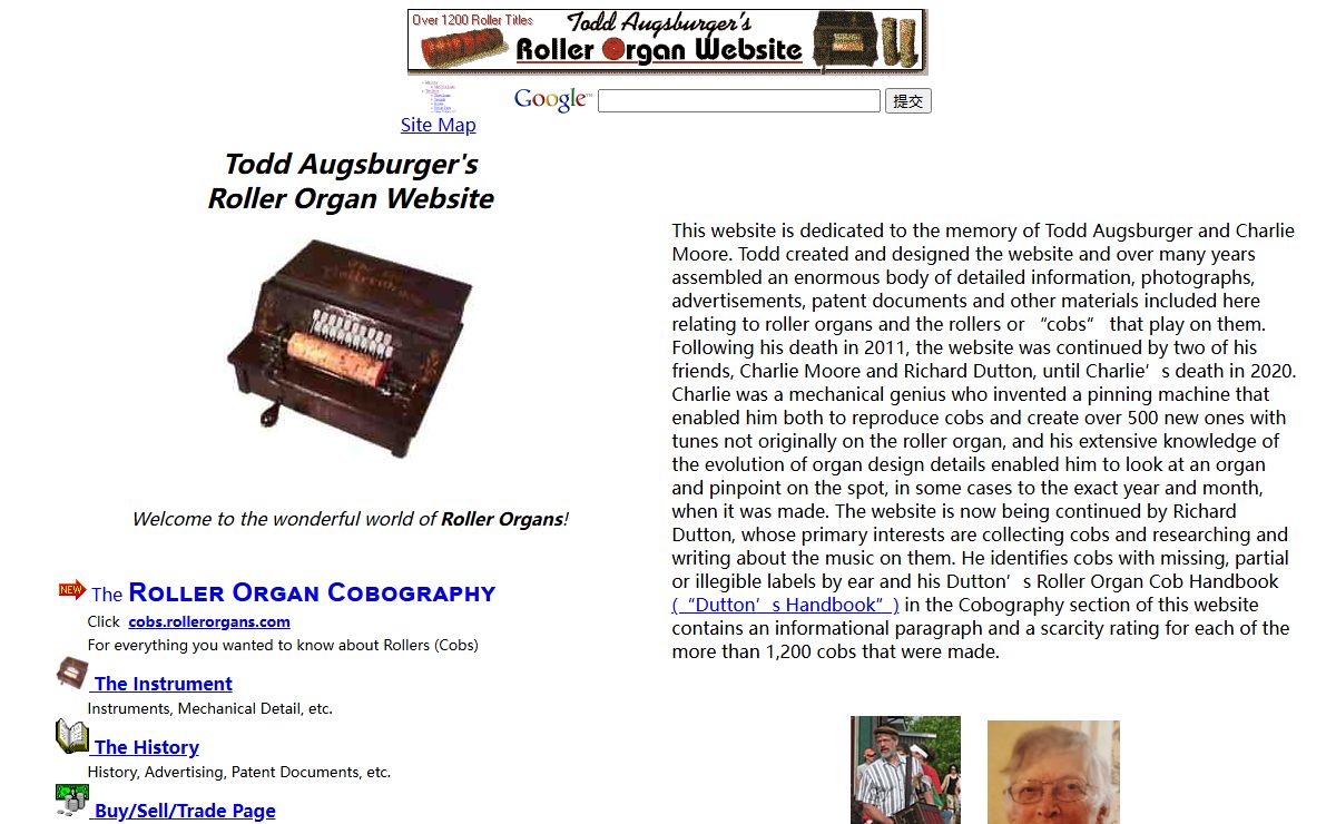 Todd Augsburger's Roller Organ Website
