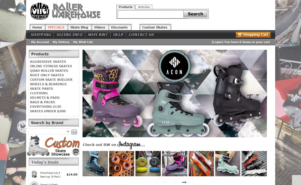 Aggressive Skate Shop from Roller Warehouse