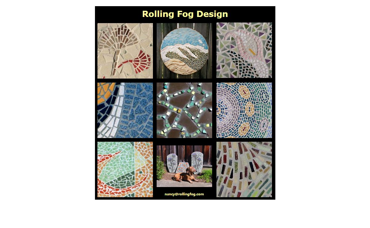 Rolling Fog Design - Mosaic art furniture, decor and custom installations - mosaics, mosaic tables, mosaic mirrors and custom mosaic designs