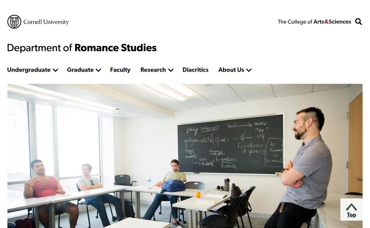 Department of Romance Studies | Department of Romance Studies