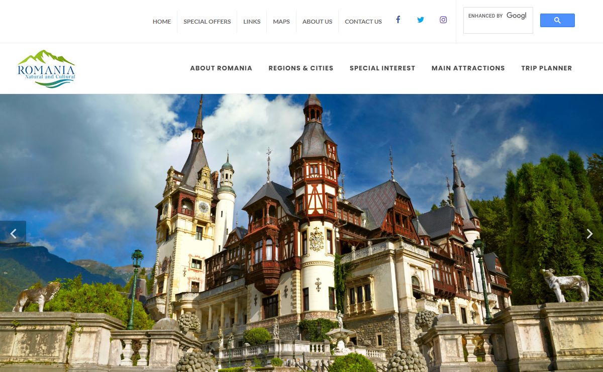 ROMANIA - Travel and Tourism Information. Romania Itineraries and Tours.