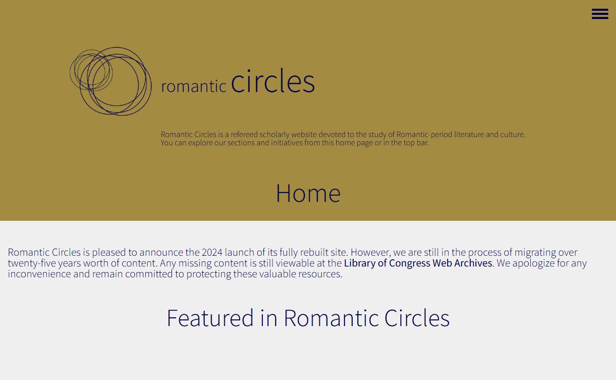 Home | Romantic Circles
