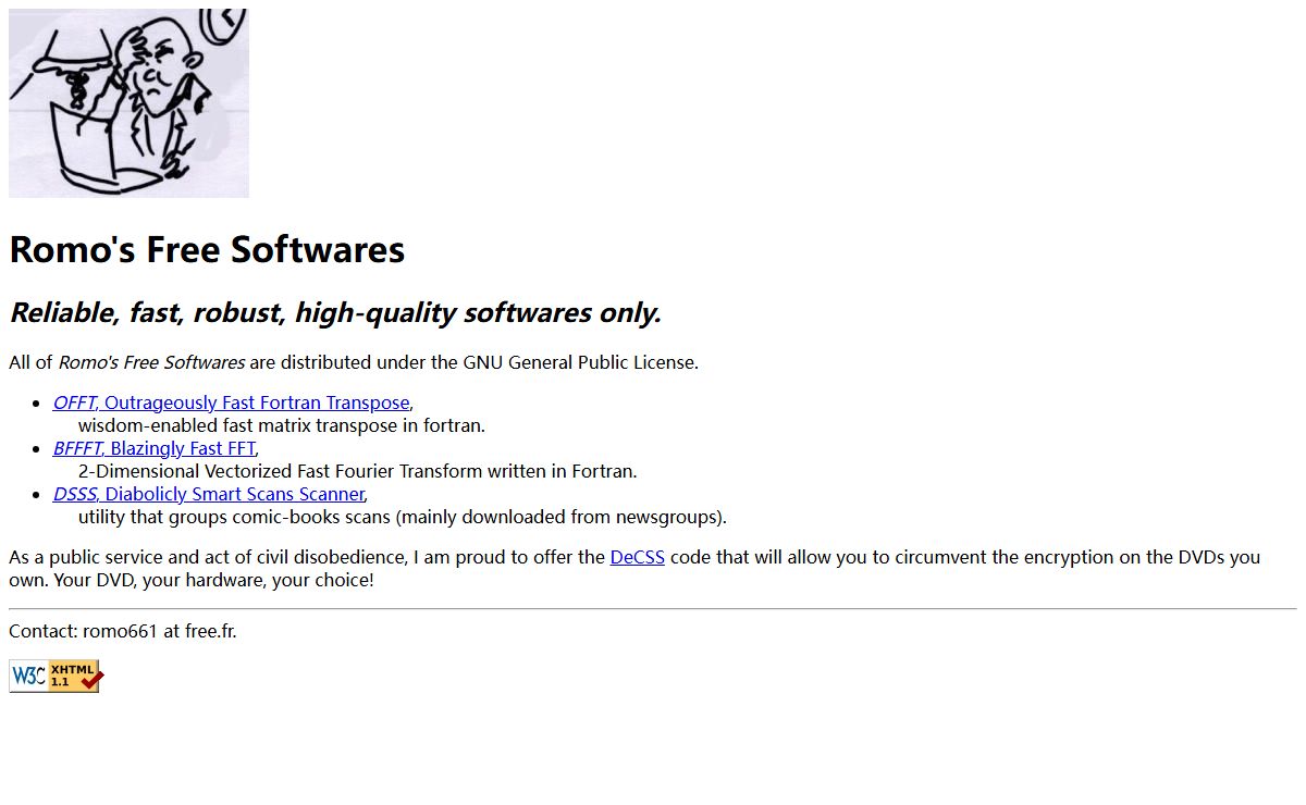 Romo's free softwares