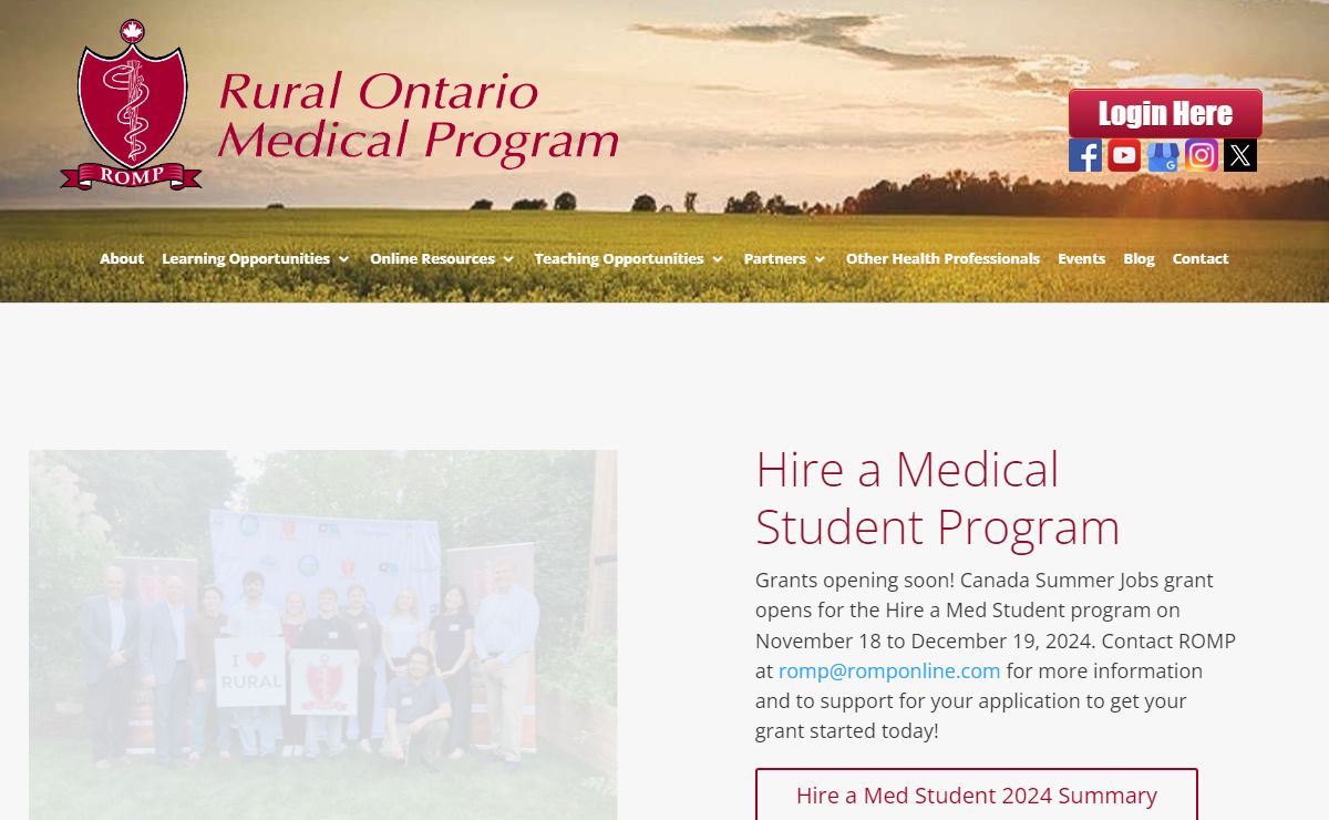 Helping Medical Students & Residents | Rural Ontario Medical Program
