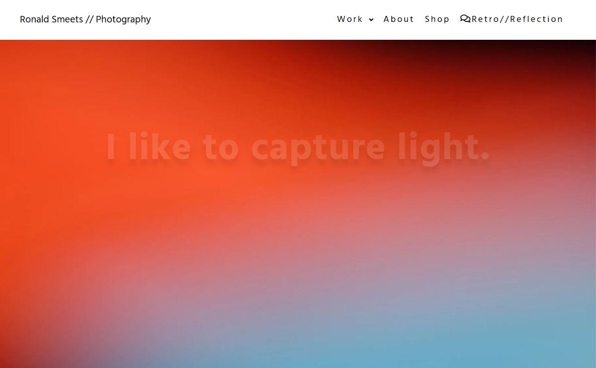 Ronald Smeets Photography – I like to capture light