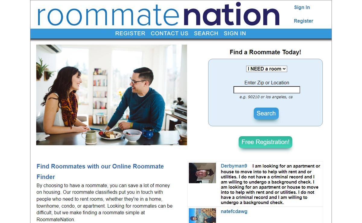 RoommateNation.com - Find Roommates and Rooms for Rent