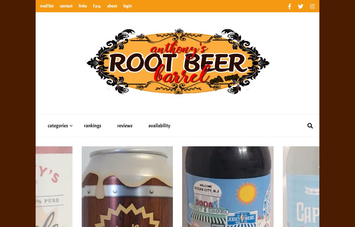 anthony’s root beer barrel – best root beer, birch beer & sarsaparilla reviews. Anthony rates, ranks & reviews hundreds of root beers. Since 1996 exploring the root beer world