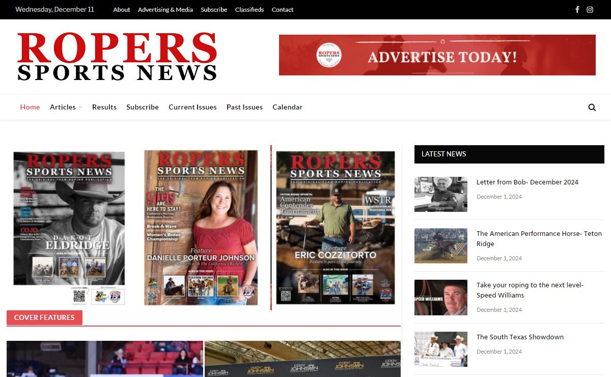 Ropers Sports News | Roping News