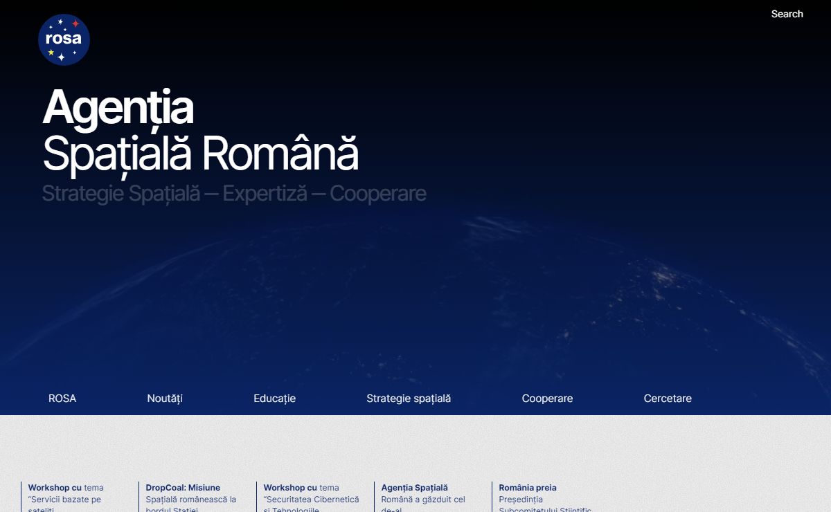ROSA – Romanian Space Agency – Agenția Spațială Română