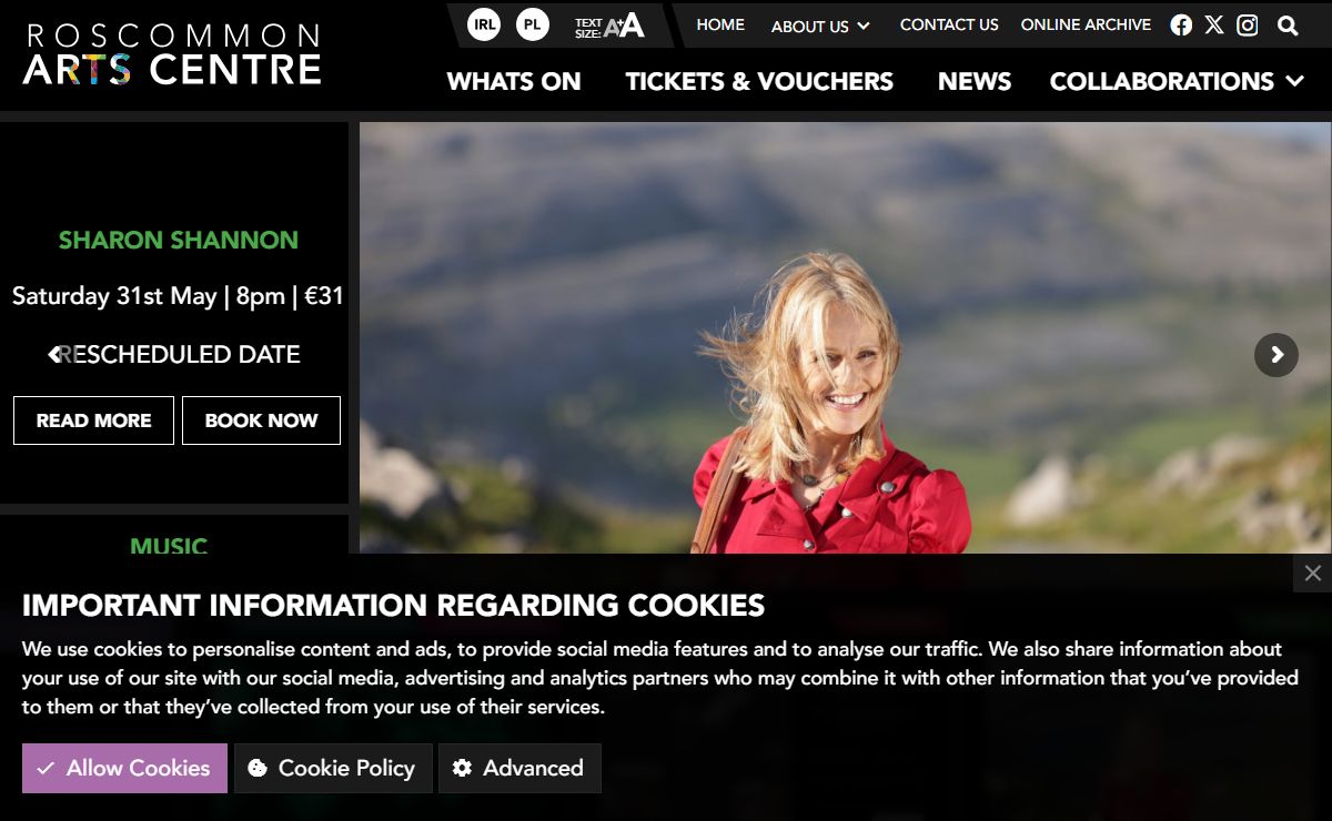Home - Roscommon Arts Centre